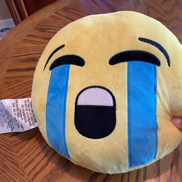 crying emoji pillow